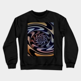 Psychedelic Abstract Illusion Spiral Print Crewneck Sweatshirt